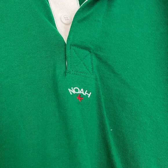 Green Noah Rugby with Corduroy Collar - Picture 2 of 4